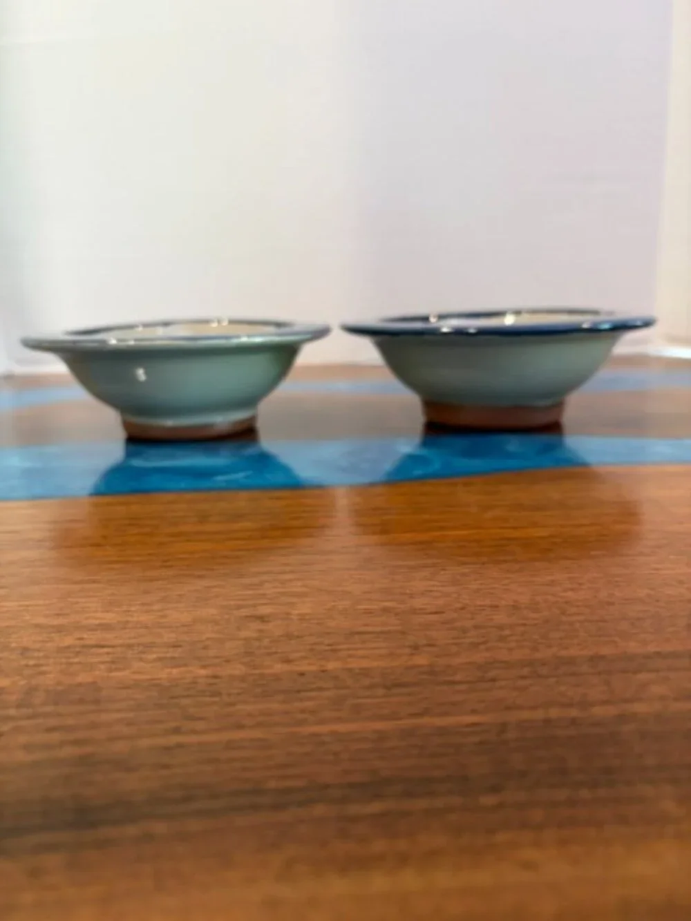 Set of 2 The Original Apple Baker Blue Swirl Baking Dish Paris Maine